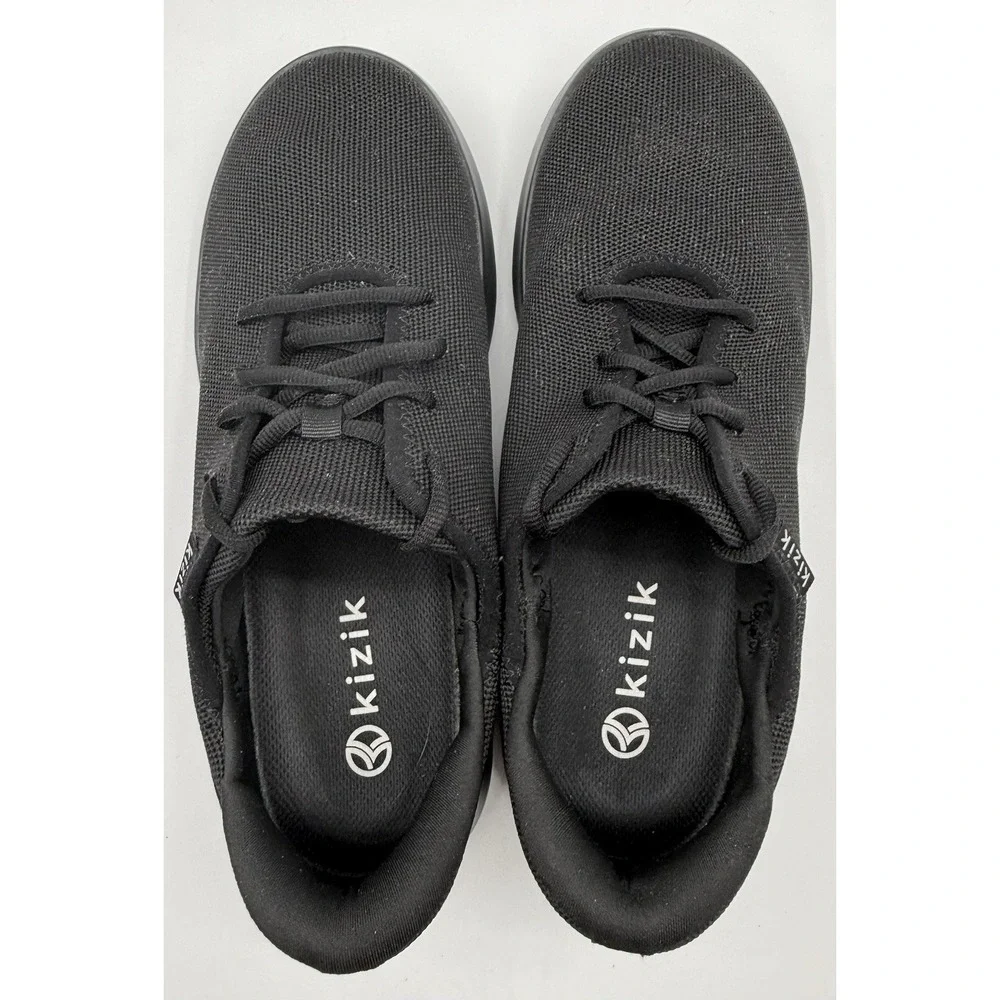 Kizik Madrid Comfort Breath Eco-Knit Black Slip On‎ Sneak M8.5 Wide Wmns 10Wide